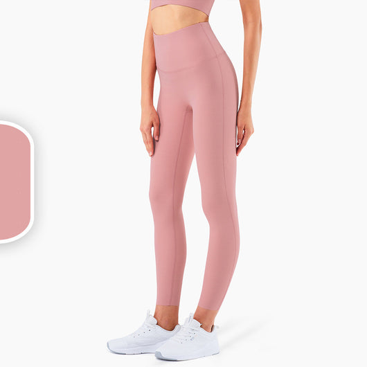 Pantalones de Yoga Cintura Alta Levantacaderas Melocotón - Entrenamiento Integral - Image 8