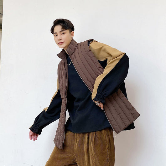 Chaqueta Acolchada de Algodón para Hombre - Diseño Versátil y Práctico - Image 4