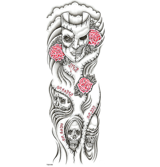 Tatuaje Temporal Impermeable de Brazo Completo - Image 5