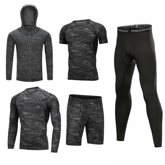 Conjunto Deportivo 5 Piezas de Secado Rápido para Gym y Actividades al Aire Libre - Image 7