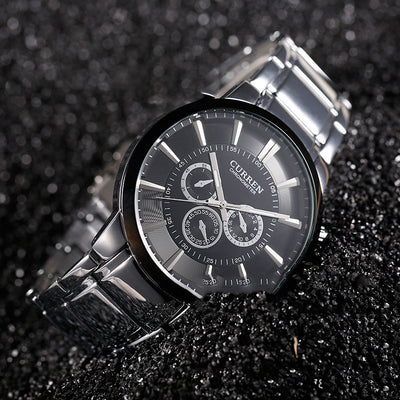 Reloj de Lujo de Tres Ojos y Seis Agujas - Precisión Premium - Image 4