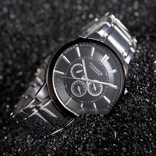 Reloj de Lujo de Tres Ojos y Seis Agujas - Precisión Premium - Image 4