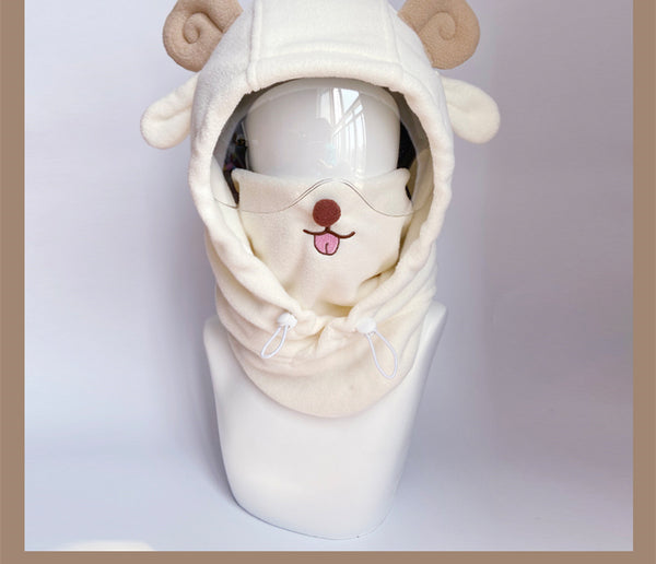 Casco de Esquí Infantil Adorable - Cálido y Resistente al Viento