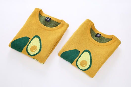 Suéter Tejido Cuello Redondo Aguacate - Unisex Otoño Invierno - Image 3