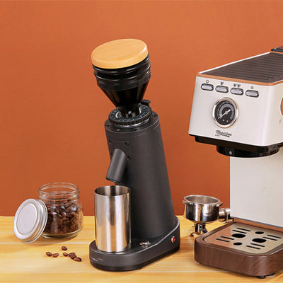 Molinillo de Café Eléctrico Estilo Italiano con Descarga Manual
