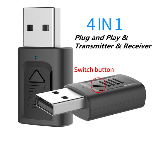 Transmisor y Receptor de Audio USB 4 en 1