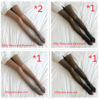 Leggins Térmicos Translúcidos Talla Grande con Forro Polar para Invierno - Image 28