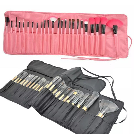 Set de 24 Brochas de Maquillaje Profesional Negro - Image 3