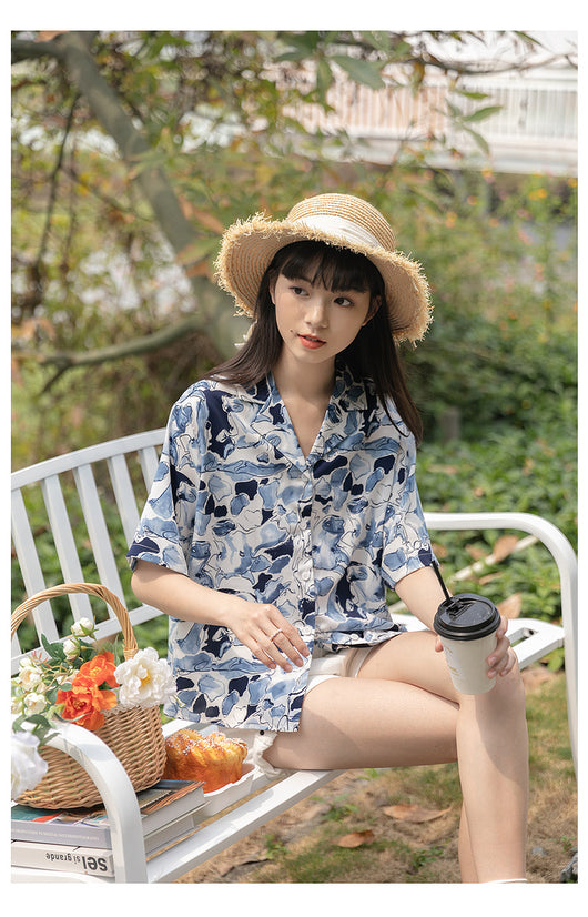 Blusa Suelta de Chifón para Verano con Protección Solar - Image 4