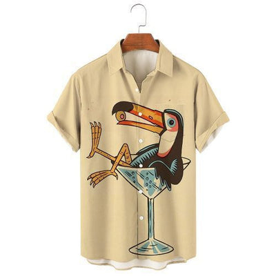 Camisa Casual de Manga Corta con Tecnología 3D para Hombre - Image 8