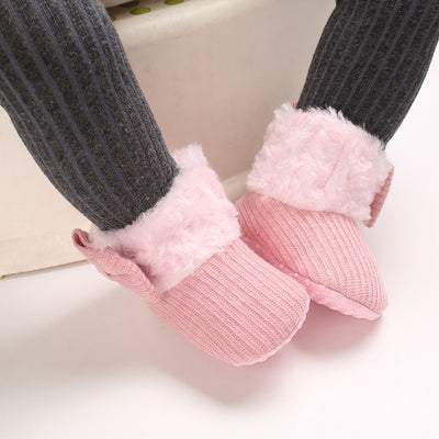 Botitas de Nieve para Bebés 0-1 Años con Diseño de Moño Tejido - Image 26