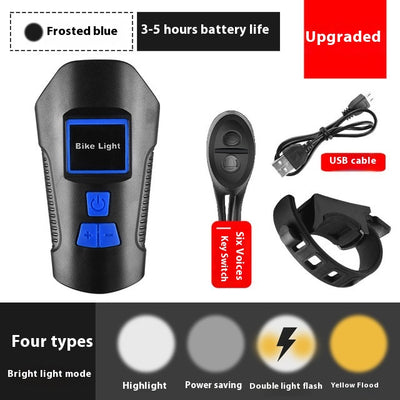 Luz Frontal para Bicicleta USB con Altavoz y Velocímetro - Image 14