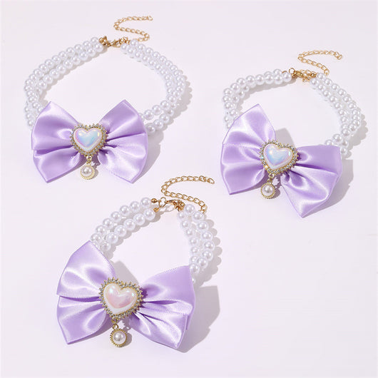 Collar Princesa con Dije Corazón para Mascotas - Image 40
