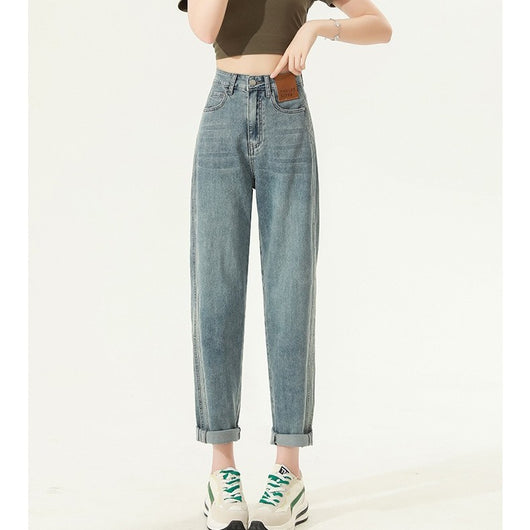 Jeans Talle Alto Rectos Harem para Mujer - Image 4