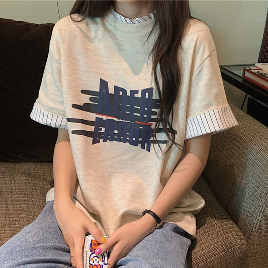 Playera Suelta Harajuku para Mujer - Diseño Trendy Primavera Temprana - Image 2