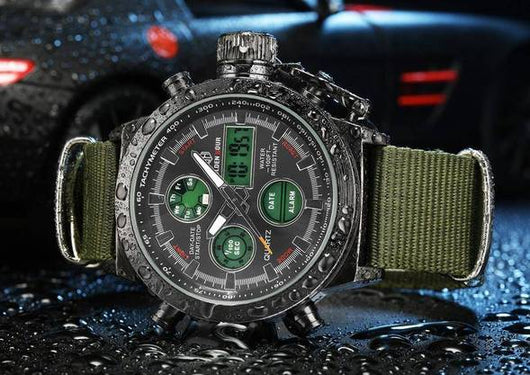 Reloj Deportivo Multifunción para Hombre - Estilo Urbano con Correa de Lona - Image 6