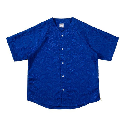 Camisa Suelta de Seda Azul para Hombre y Mujer - Image 4