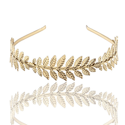 Diadema Barroca Hoja Europea Joyería Nupcial Elegante - Image 3