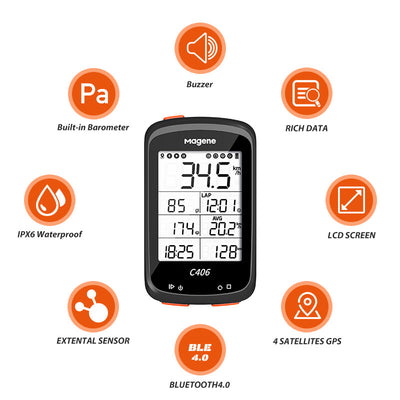 Ciclocomputadora GPS Inalámbrica Impermeable con Código Inteligente - Image 9