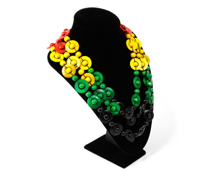 Collar Tejido de Concha de Coco Serie Café Multicapas - Accesorio de Playa - Image 4