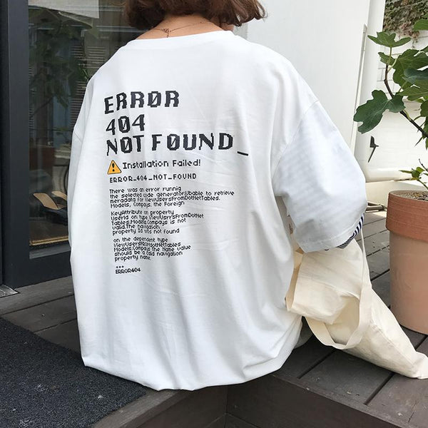 Remera Manga Larga Error 404