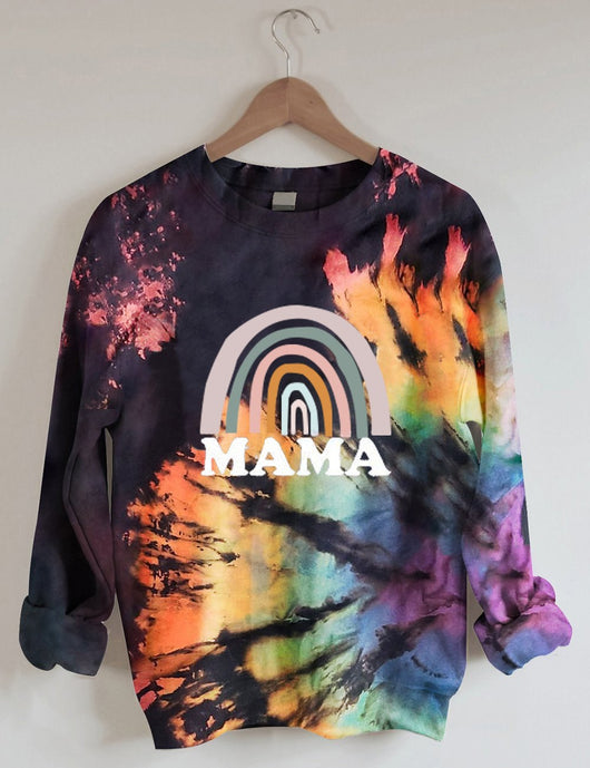 Suéter Unisex Cuello Redondo con Estampado Tie-Dye 3D - Image 5