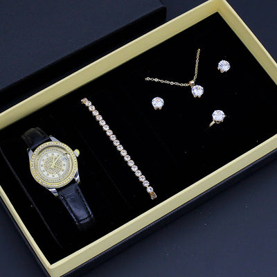 Reloj Elegante para Mujer con Diseño Cruzado - Conjunto de Joyería para San Valentín - Image 29