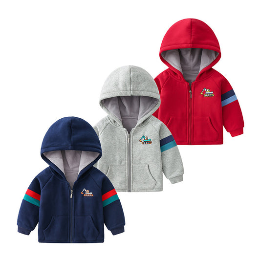 Chaqueta Infantil de Terciopelo Acolchada con Bordados Animados - Image 13