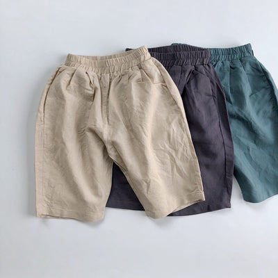 Pantalones de Lino Casual para Niños con Diseño de Rábano