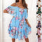 Vestido de Verano con Flores y Volantes - Diseño Hombros Descubiertos