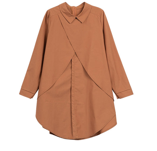Camisa Casual de Otoño para Mujer con Cuello Solapa y Manga Larga - Image 6