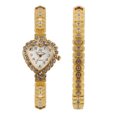 Reloj de Mujer Personalizado con Diamantes y Corazón de Rhinestones - Image 5