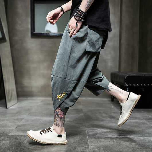 Pantalones Harem de Seda Helada - Comodidad Casual Premium - Image 10
