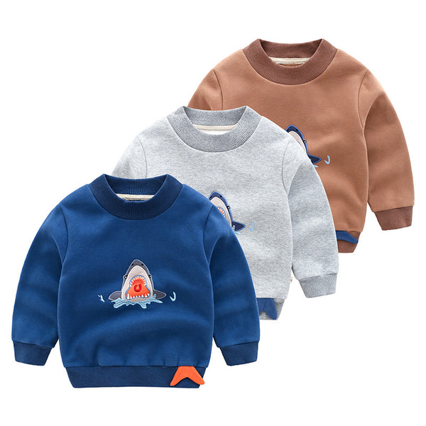 Sudadera Pullover para Niños Estilo Coreano con Cashmere