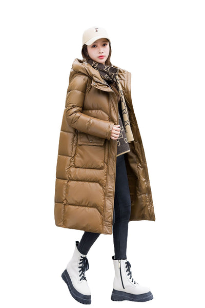 Abrigo Largo de Invierno Estilo Coreano para Mujer - Image 5