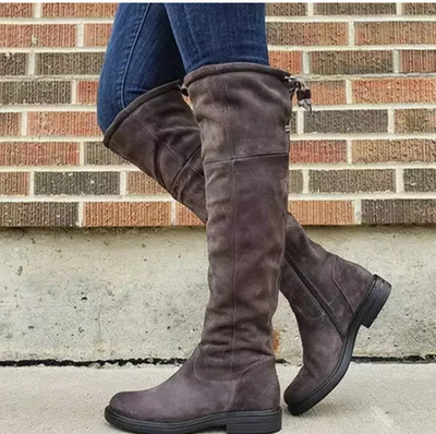 Botas de Cuero Impermeables para Mujer - Tacón Bajo Elegante - Image 11