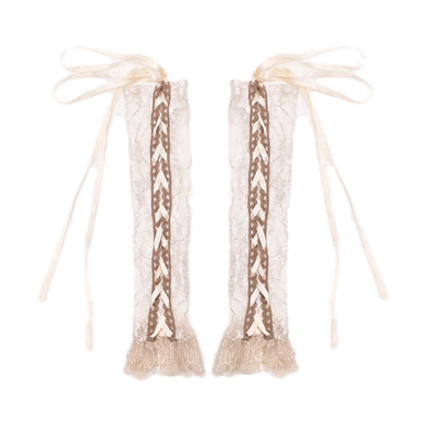 Manguitos Ajustables Estilo Rococo Ballet Francés con Correas - Image 7