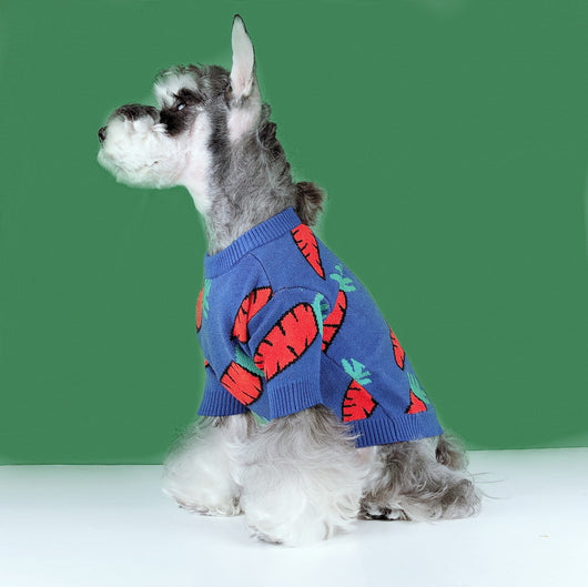 Suéter Térmico para Perros y Gatos con Diseño de Zanahoria - Abrigo Invierno Schnauzer - Image 2