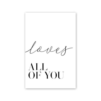 Póster Inspiracional de Amor en Blanco y Negro para Sala de Estar - Image 6