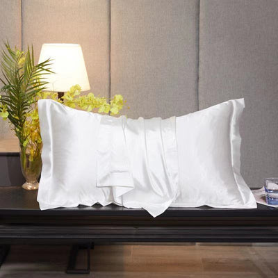 Funda de Almohada en Seda de Hielo Simple para el Hogar - Image 20