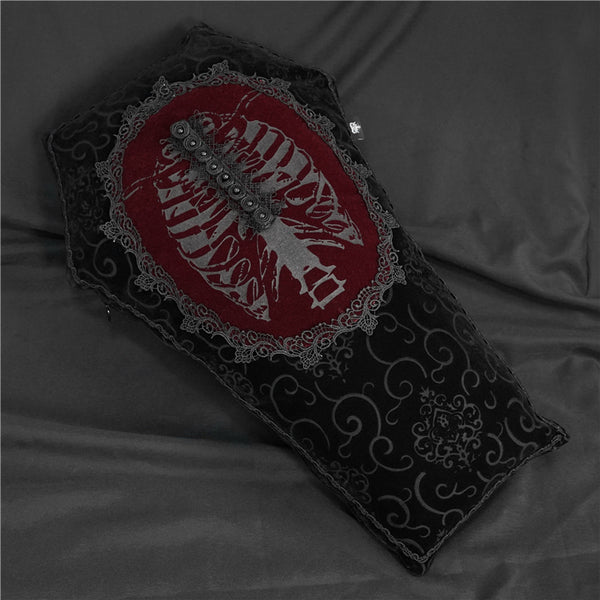 Almohada Larga Diseño Ataúd Terrorífico