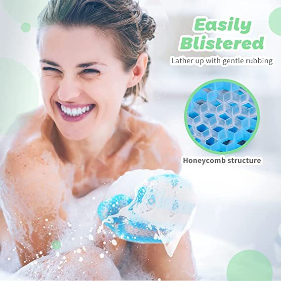 Guante de Baño Masajeador Tipo Panal Unisex