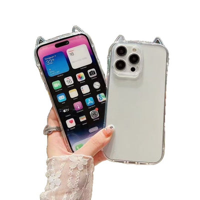 Funda Transparente con Orejas de Gato para Teléfono - Image 14