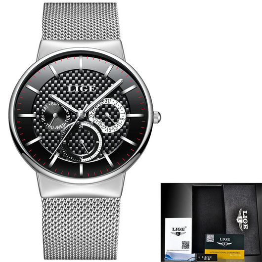 Reloj de Moda Impermeable Ultra Delgado con Malla de 6 Pines - Image 10