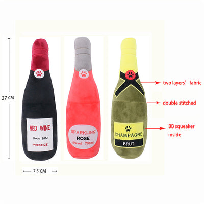Juguete Vocal Interactivo para Mascotas - Botella de Vino Masticable con Sonido - Image 6