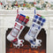 Bolsa de Regalo Navideña con Calcetines Estampado de Garras de Perro