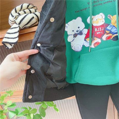 Uniforme de Béisbol Acolchado de Algodón Casual Infantil Coreano - Image 9
