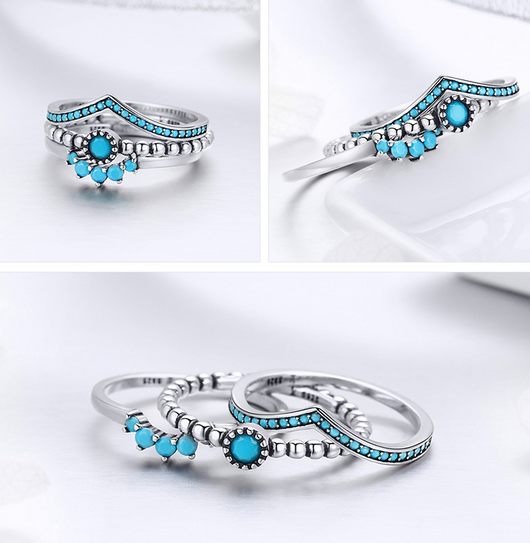 Anillo de Plata Esterlina 925 para Mujer con Diseño Único y Combinación de Texturas - Image 2