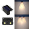 2 Pasos Luz Cálida Lámpara Solar De Pared