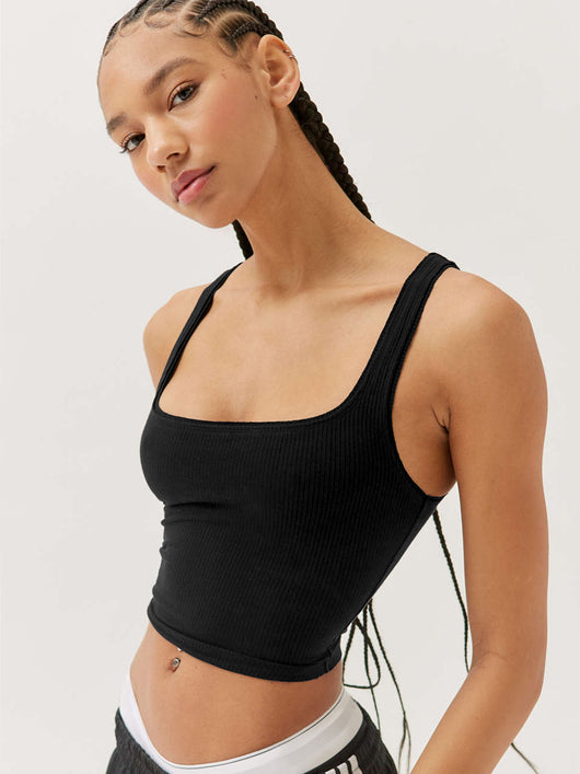 Top Ajustado Tipo Sling Básico Slim Fit para Mujer - Image 37